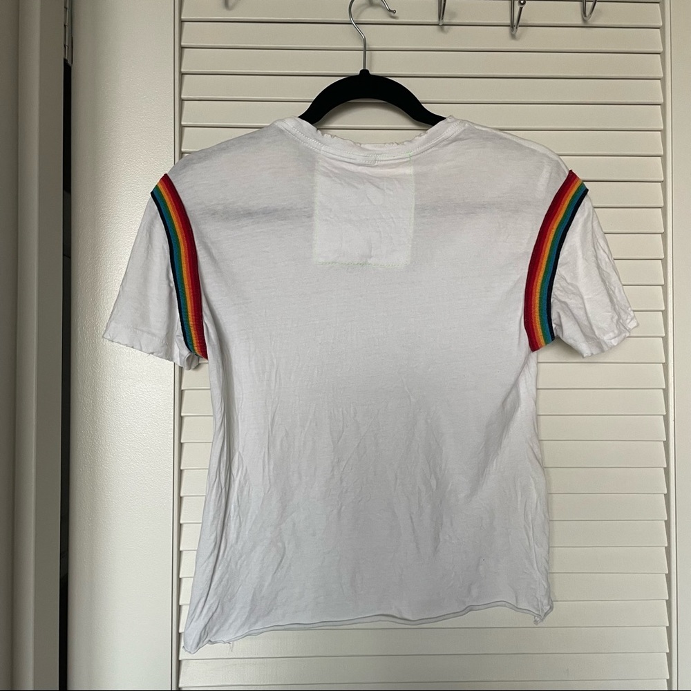 🌟 Aviator Nation white crop top - Picture 2 of 4